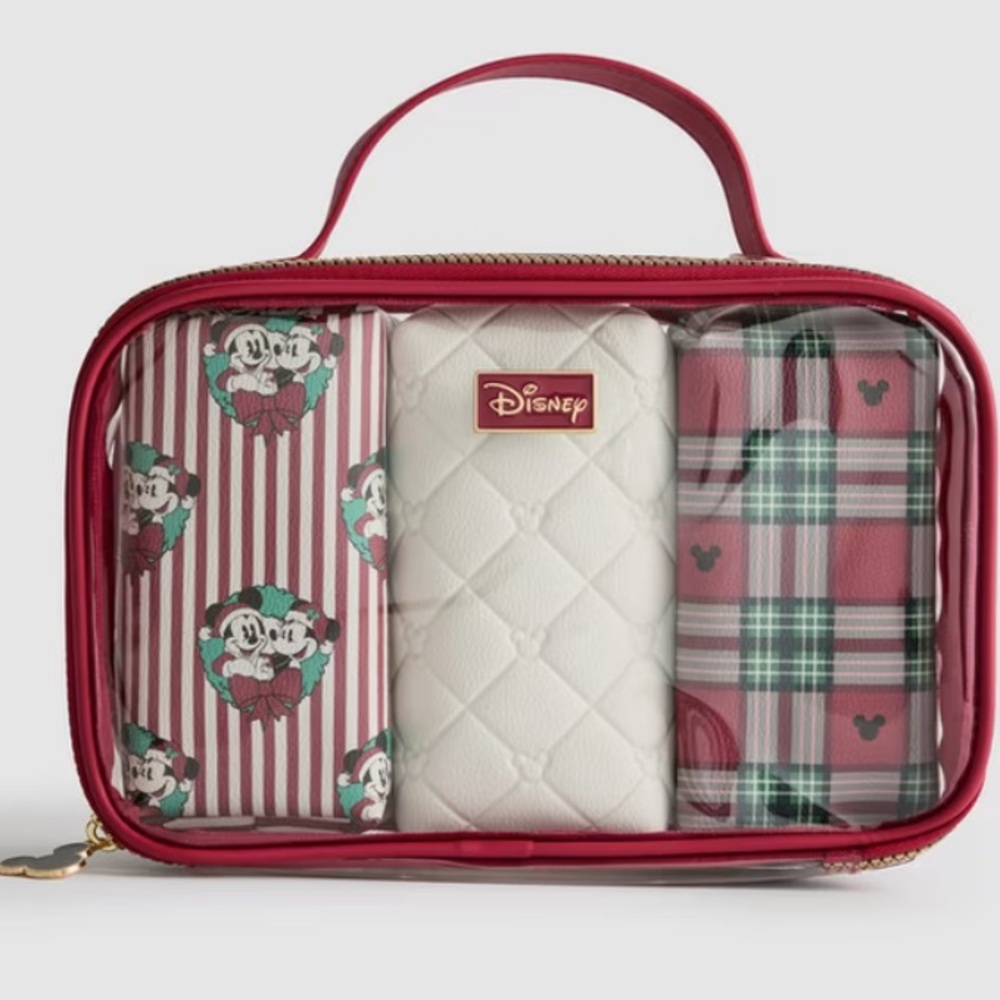 Disney's Mickey Mouse and Friends NWT Christmas Makeup Bag Set